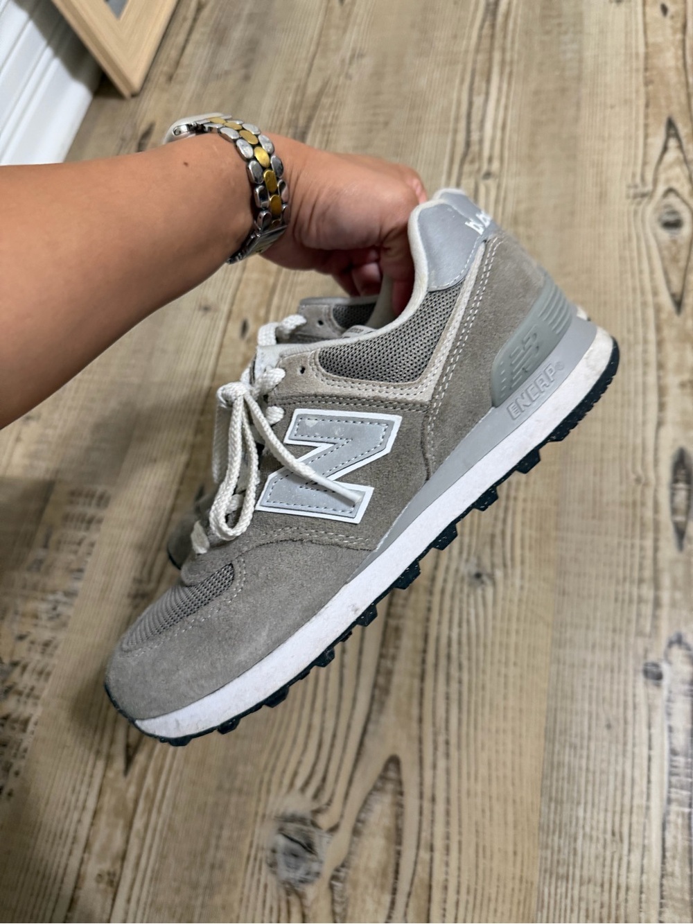 New Balance Taupe Suede & Mesh Retro Runner